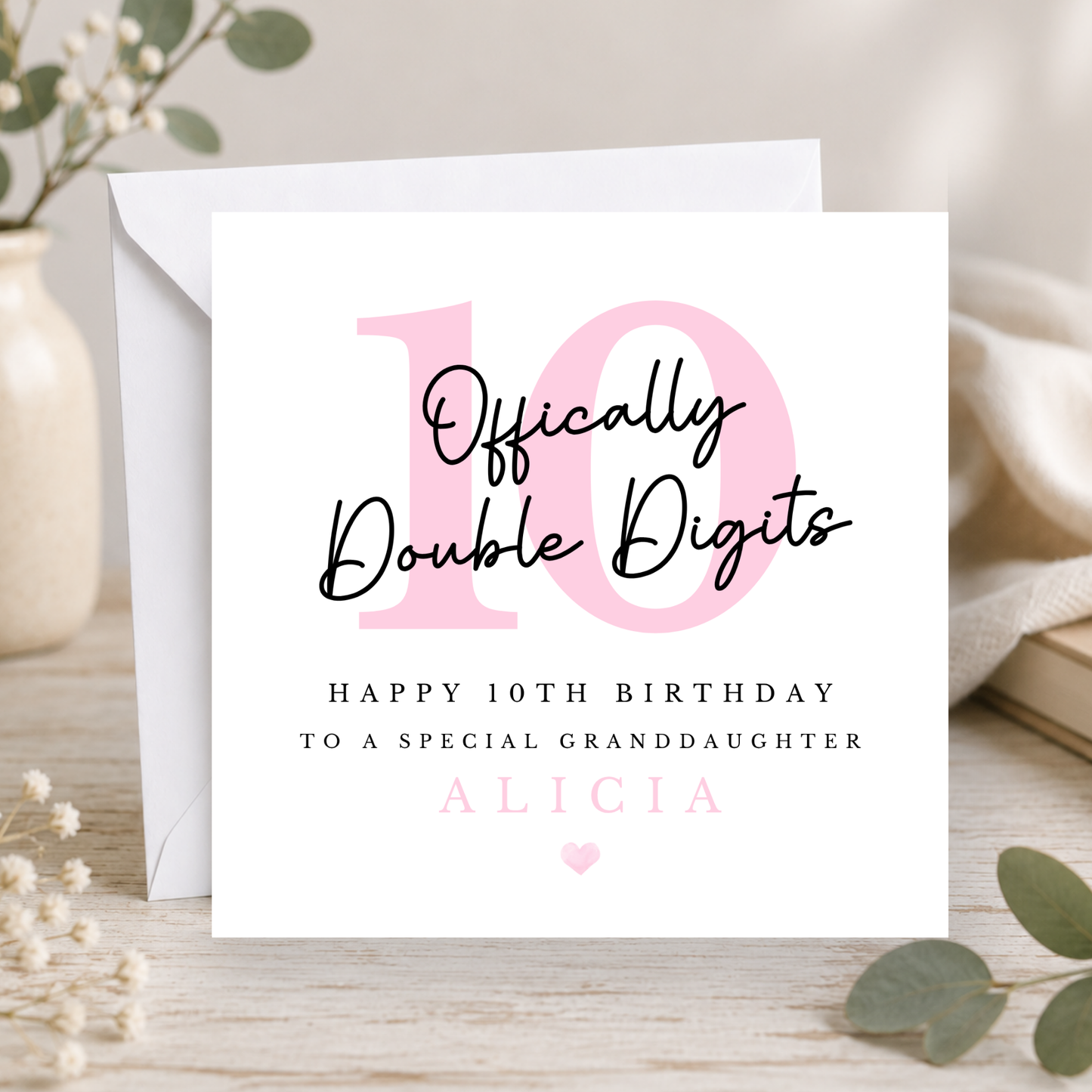 10th Birthday Card