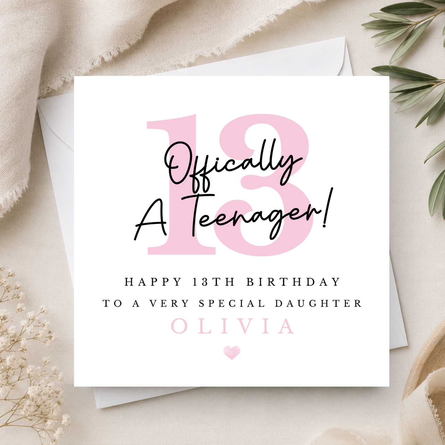 13th Birthday Card