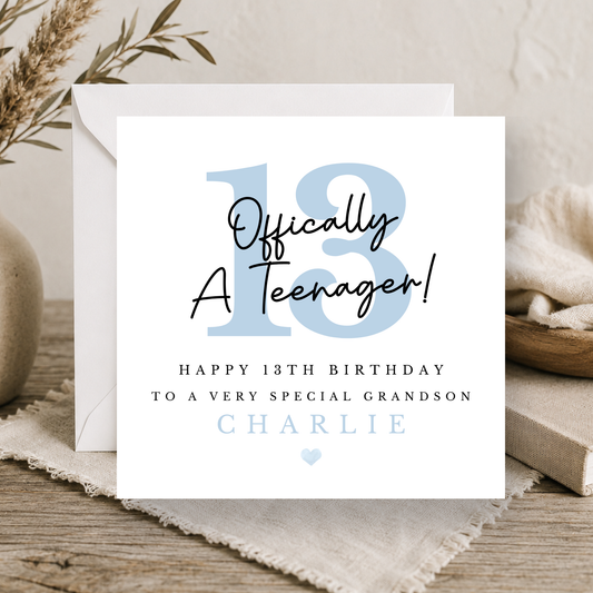13th Birthday Card