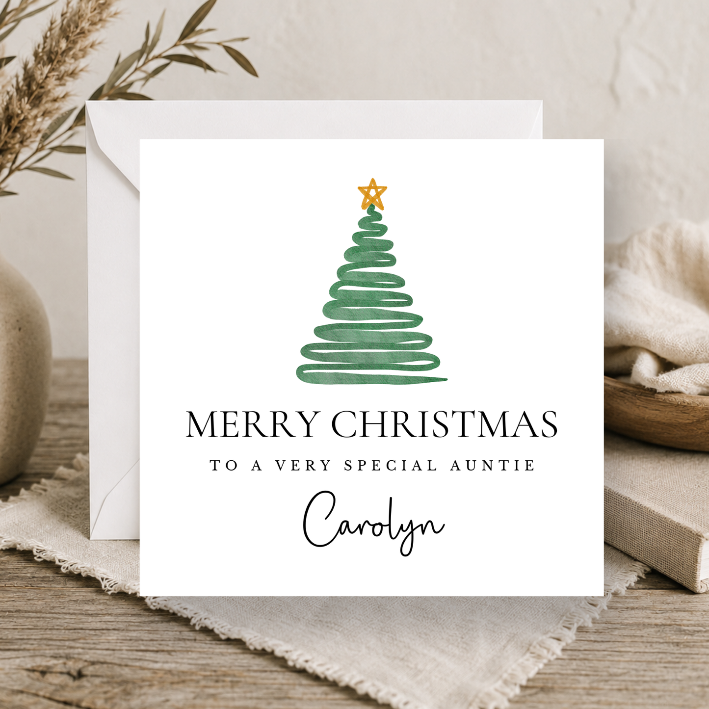 Christmas Card For Auntie