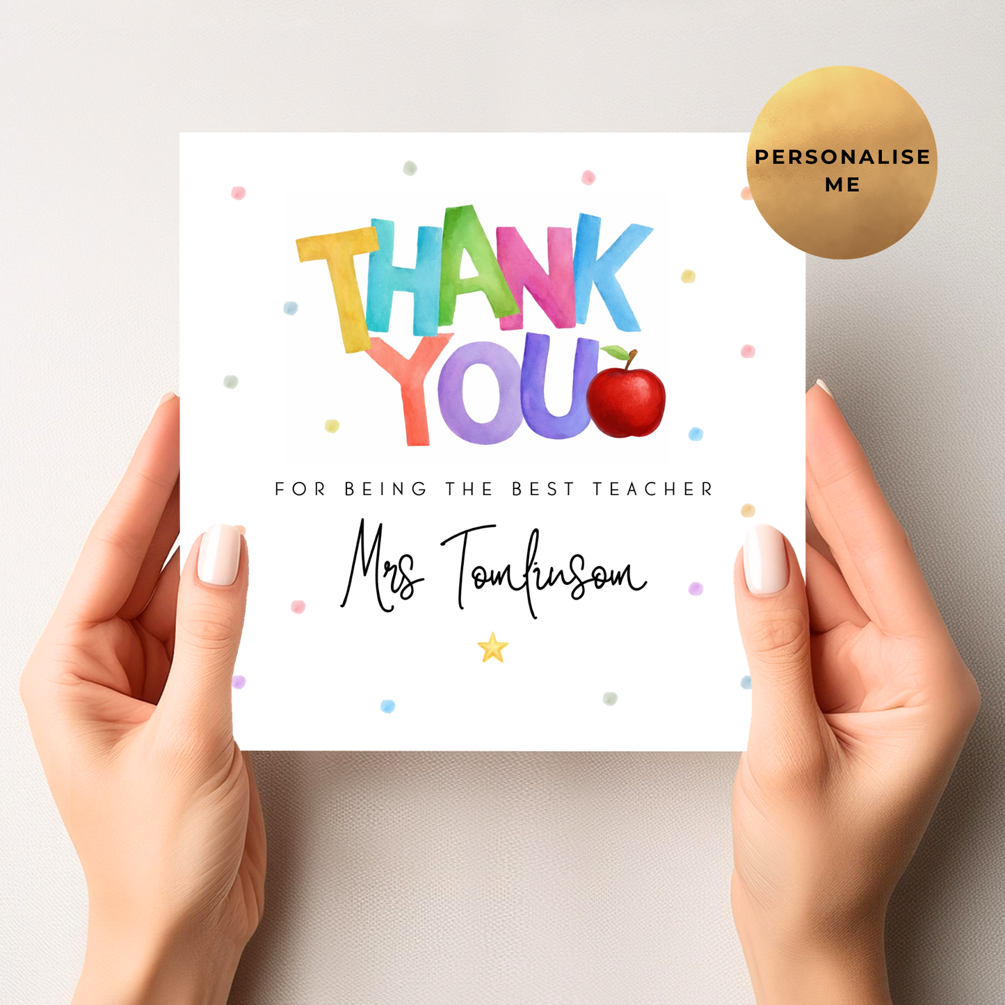 Teacher Thank You Card