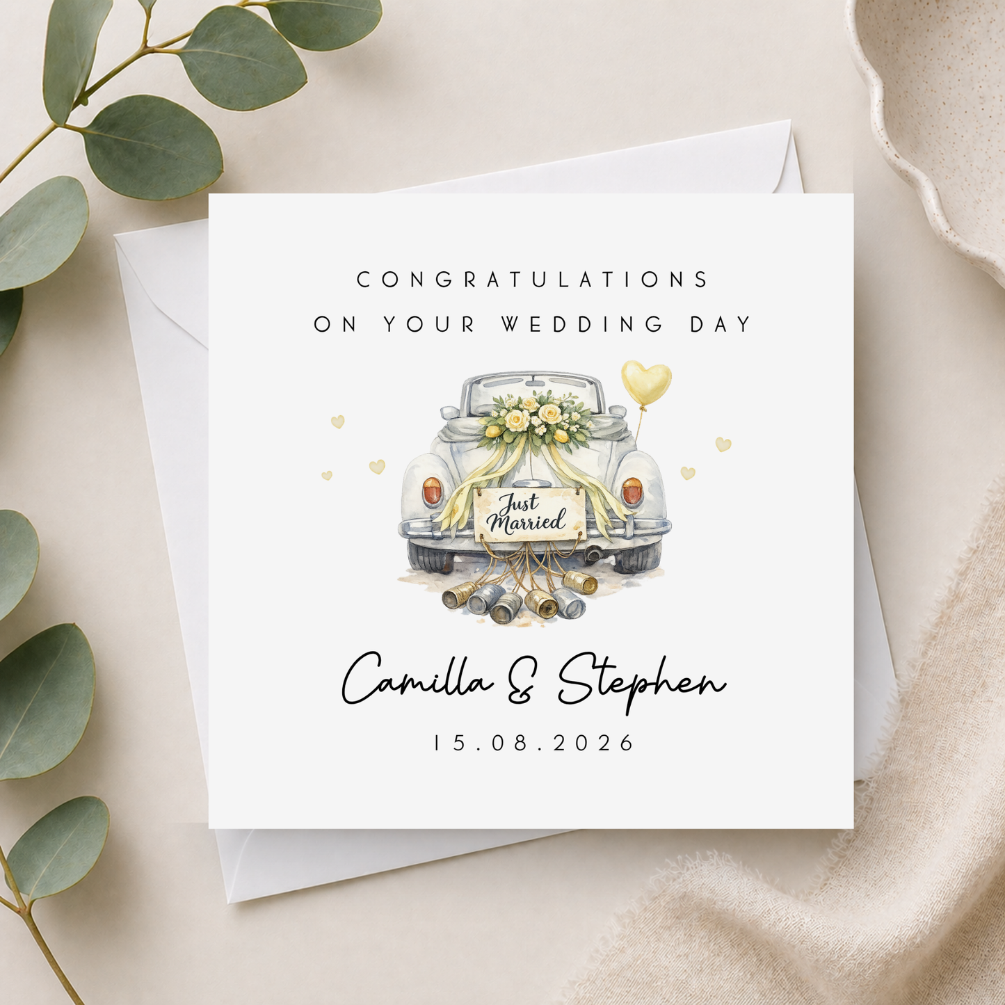 Lemon Wedding Card