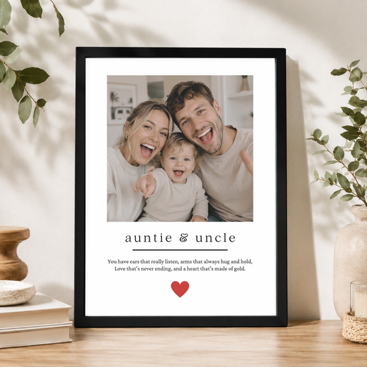 Photo Print For Auntie & Uncle