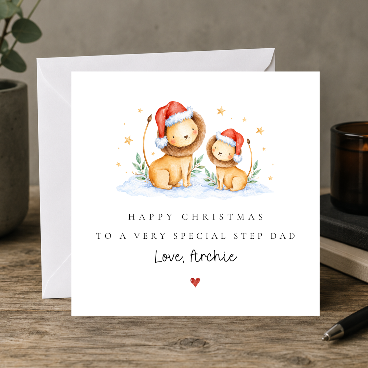 Christmas Card For Step Dad
