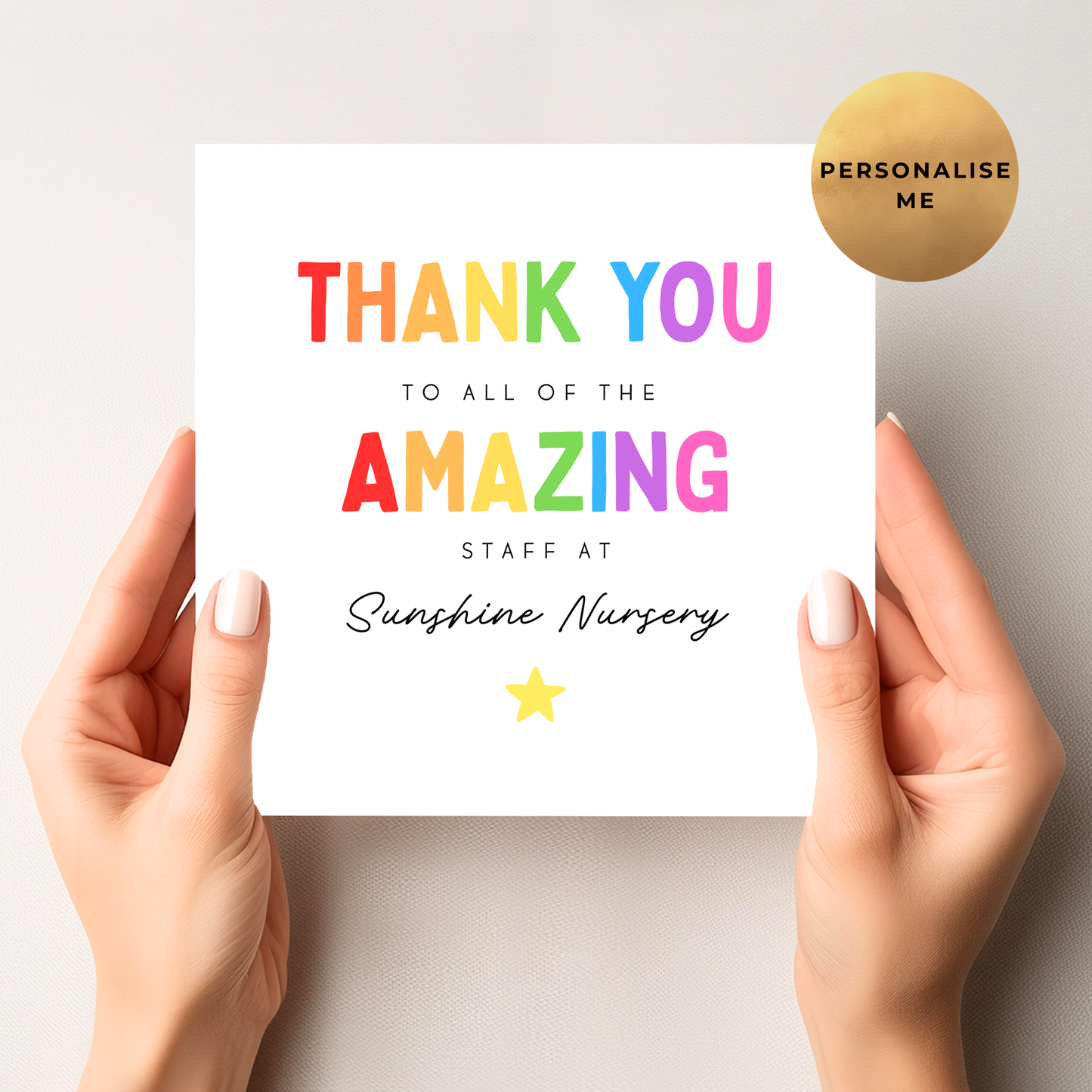 Nursery Thank You Card