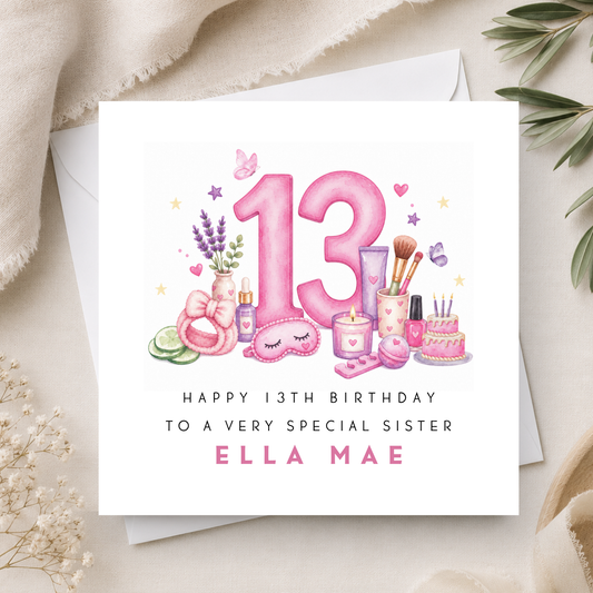 13th Birthday Card