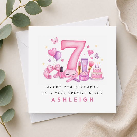 7th Birthday Card