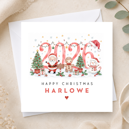 Personalised 2026 Christmas Card