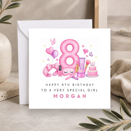 8th Birthday Card