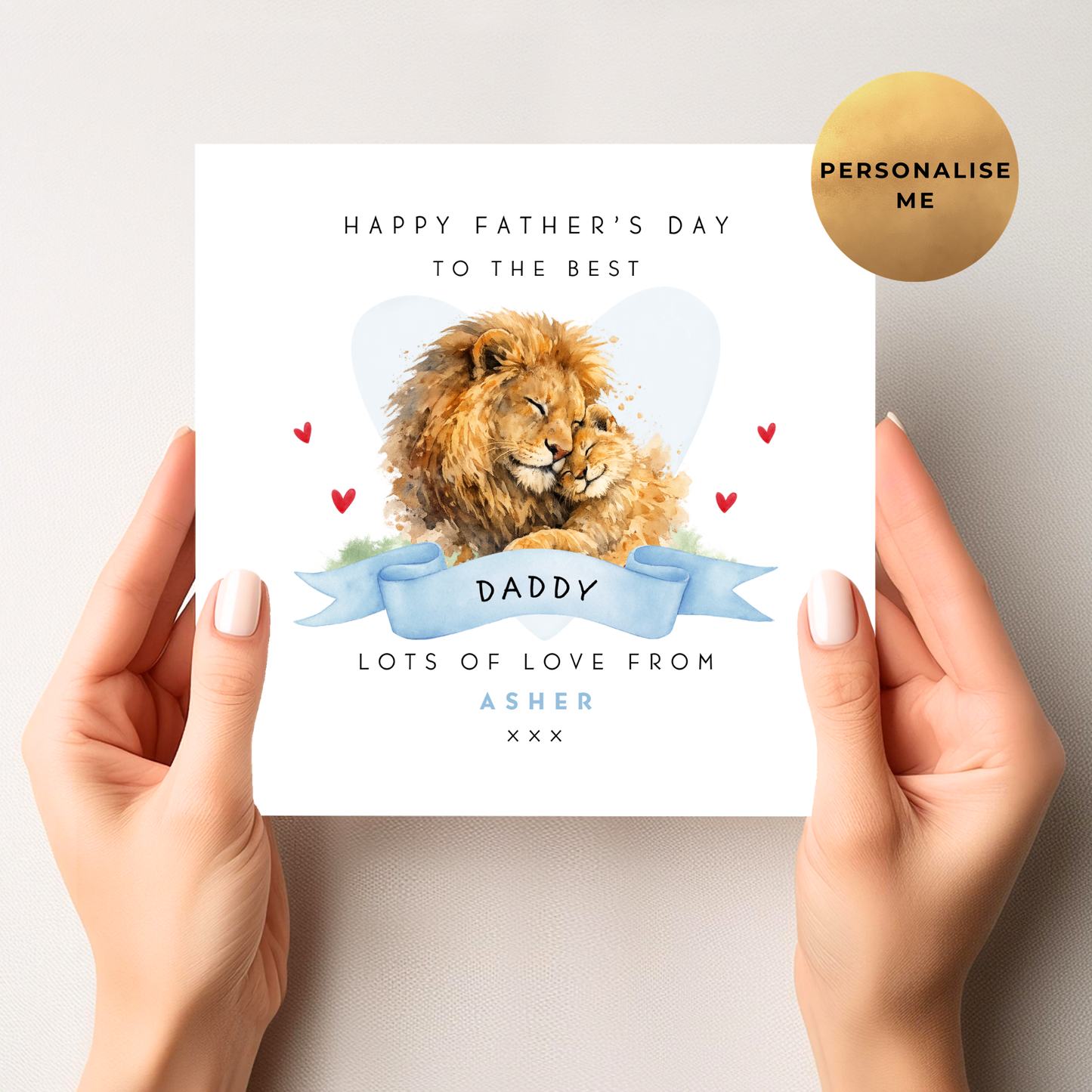 Lion Cub First Father's Day Card