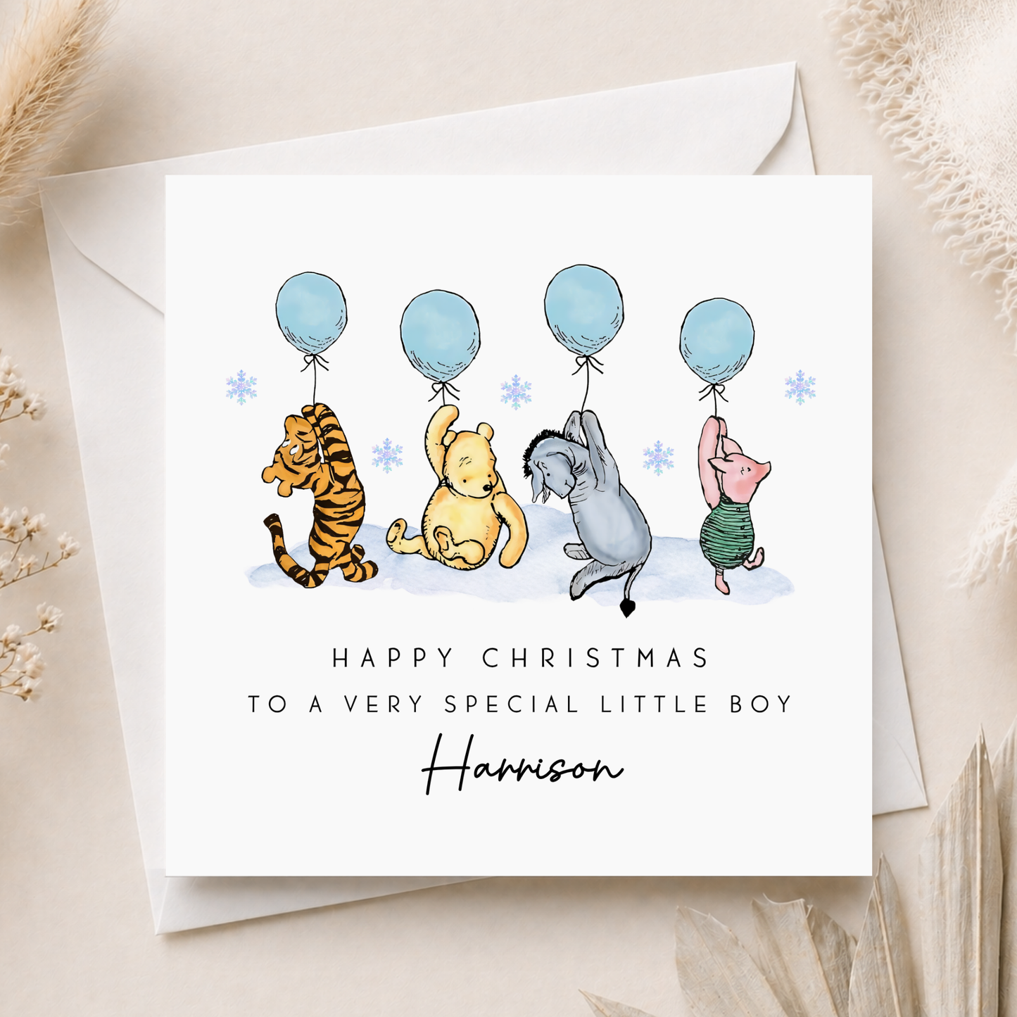 Winnie The Pooh Christmas Card