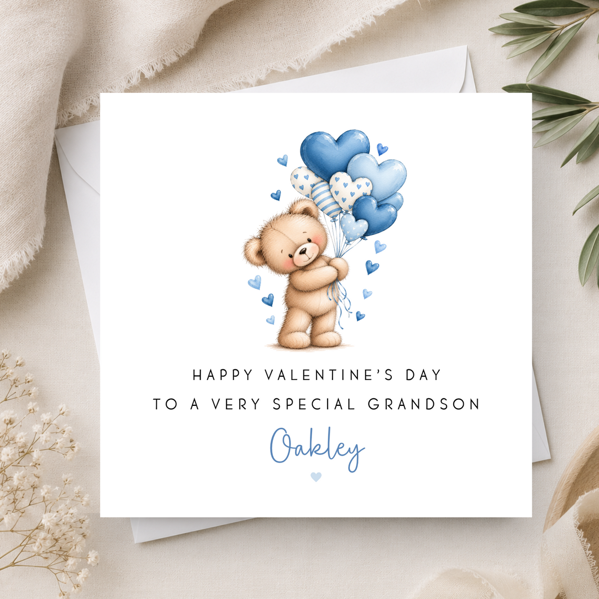 Teddy Bear Valentine's Day Card