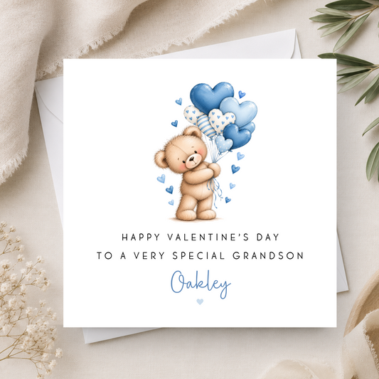 Teddy Bear Valentine's Day Card