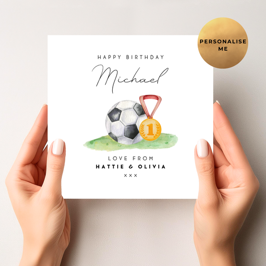 Football Birthday Card