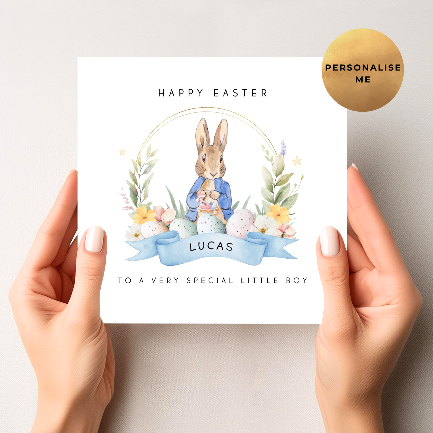 Peter Rabbit Easter Card For Little Boy