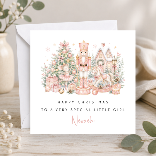 Christmas Card For Little Girl