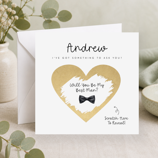 Will You Be My Best Man Scratch Card