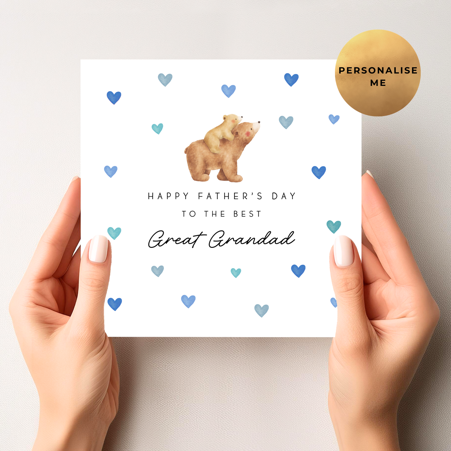 Daddy Bear Father's Day Card (One Bear)