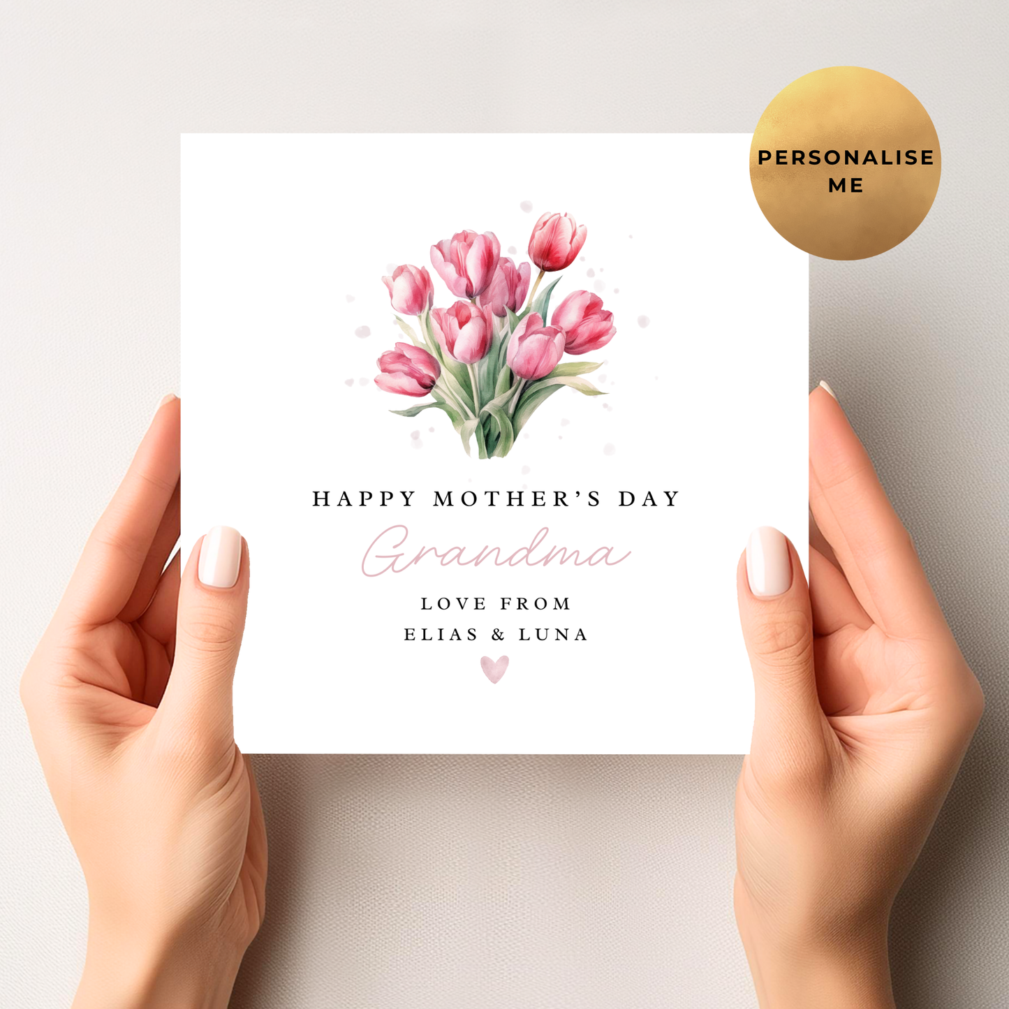 Cute Tulip Mother's Day Card