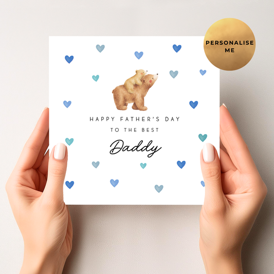 Daddy Bear Father's Day Card (One Bear)