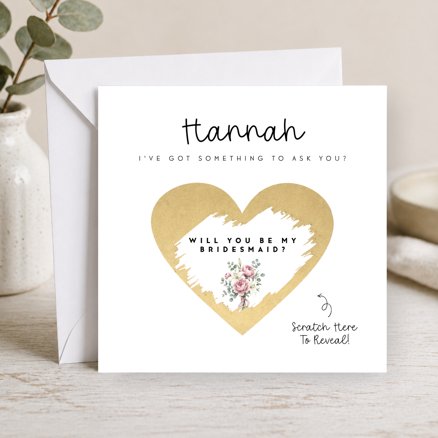 Will You Be My Bridesmaid Scratch Card