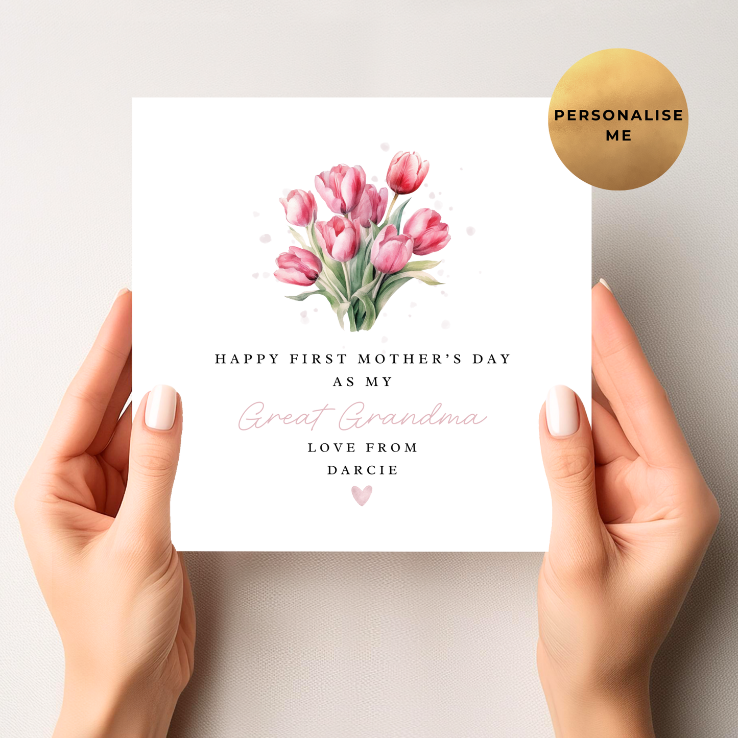 Cute Tulip Mother's Day Card