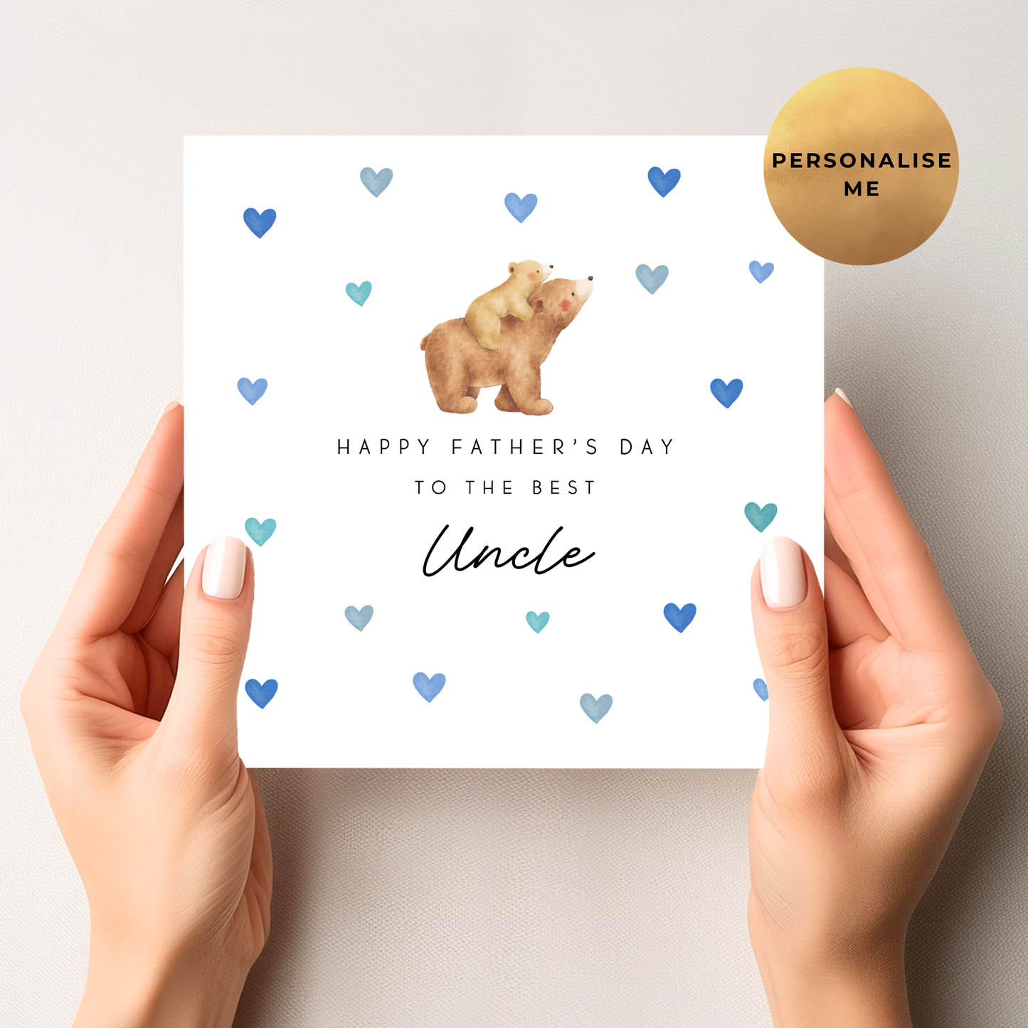 Daddy Bear Father's Day Card (One Bear)