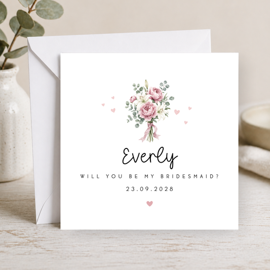 Will You Be My Bridesmaid Card