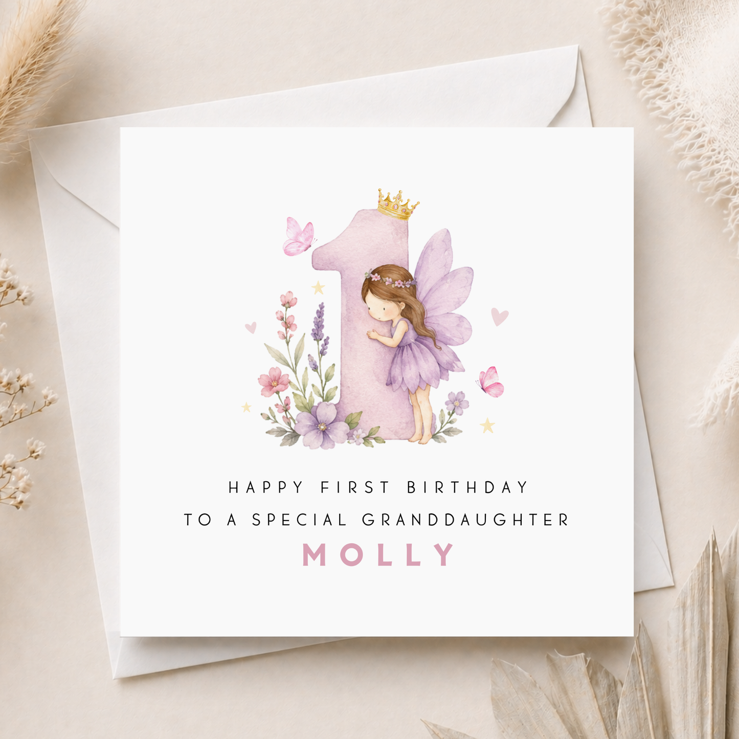 Fairy First Birthday Card