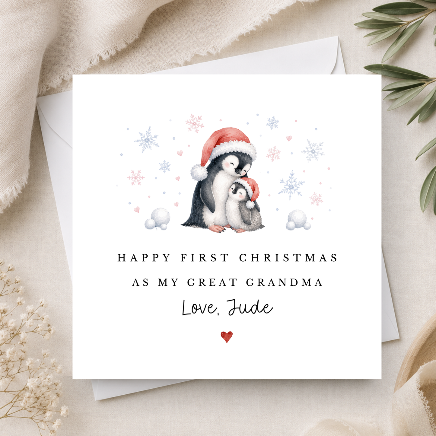 First Christmas For Great Grandma