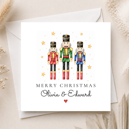 Personalised Nutcracker Christmas Card