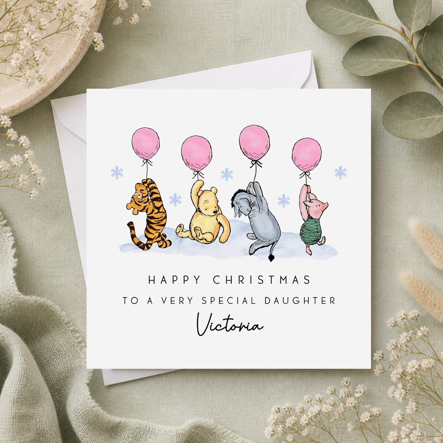 Winnie The Pooh Christmas Card