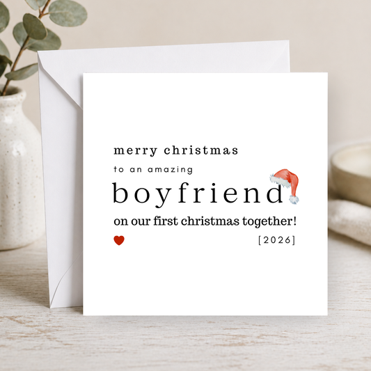 First Christmas Card for Boyfriend