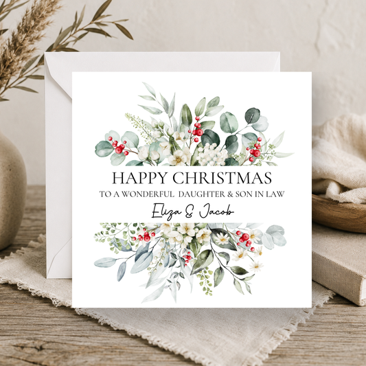 Christmas Card For Daughter & Son In Law