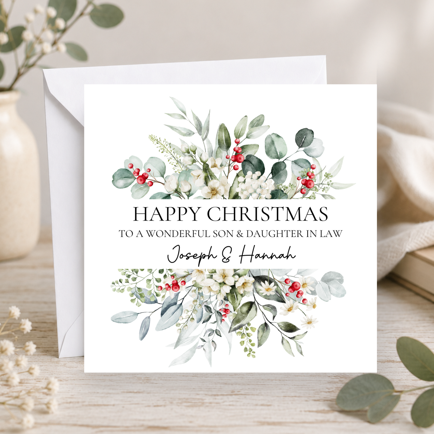 Christmas Card For Son & Daughter In Law
