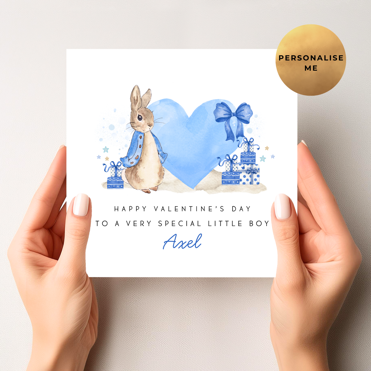 Peter Rabbit Valentine's Day Card For Little Boy