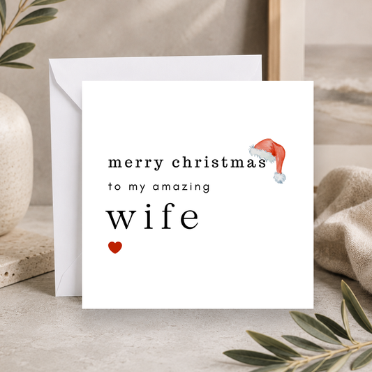 Christmas Card For Wife