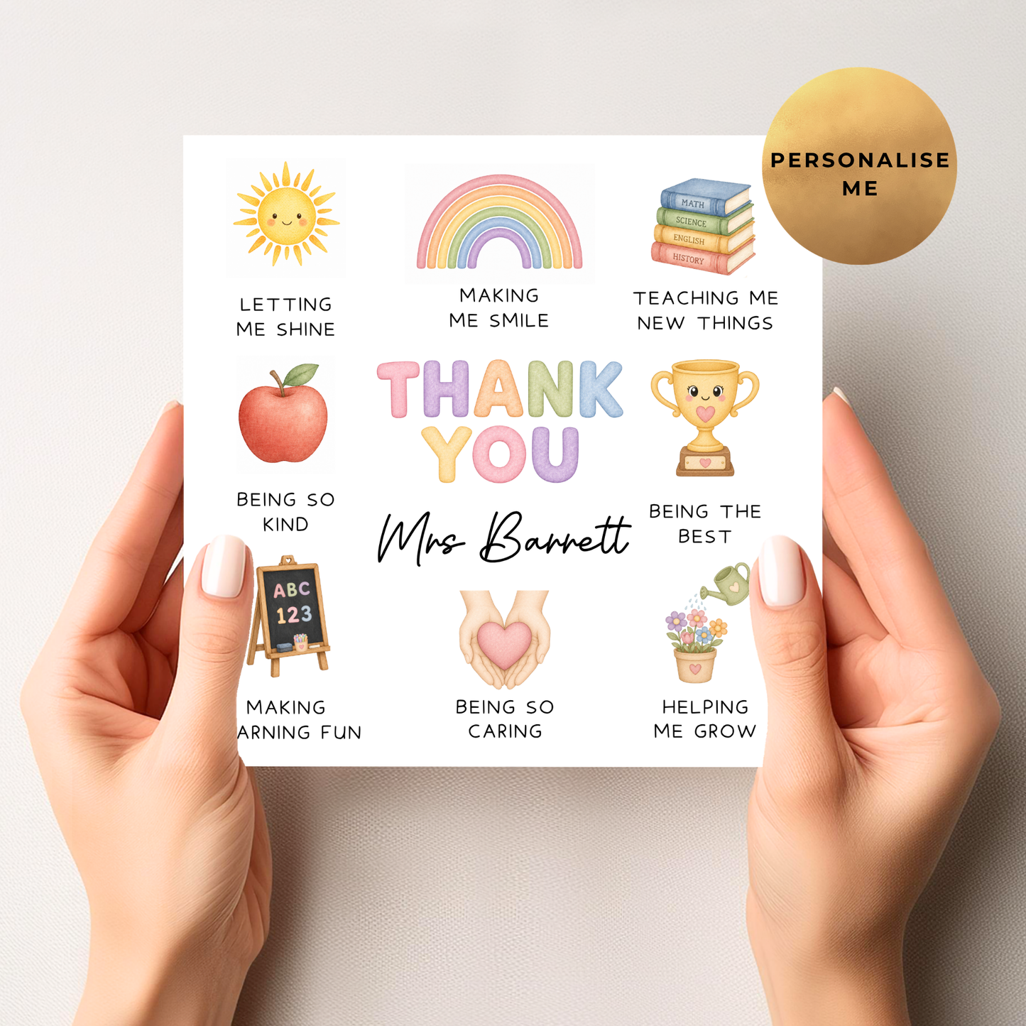 Teacher Thank You Card