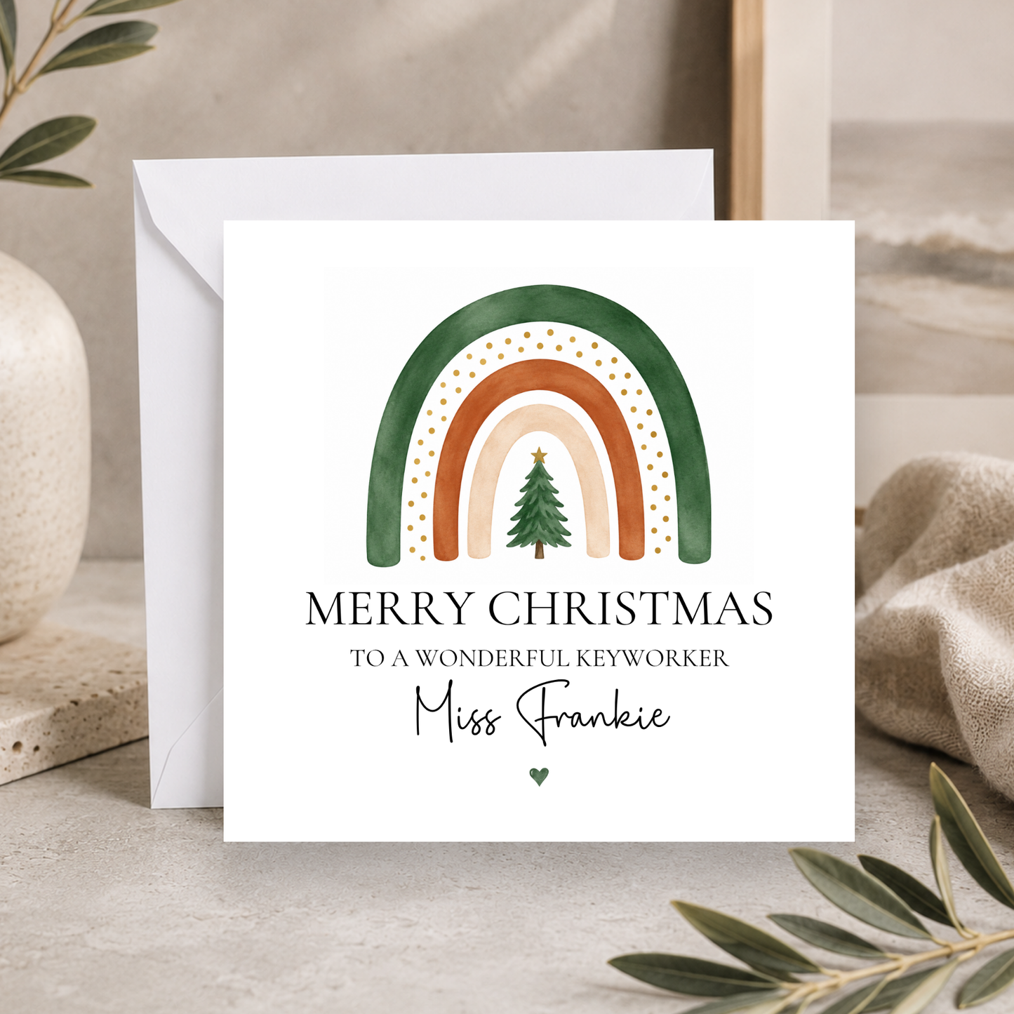 Christmas Card For A Keyworker
