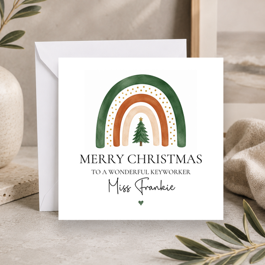 Christmas Card For A Keyworker