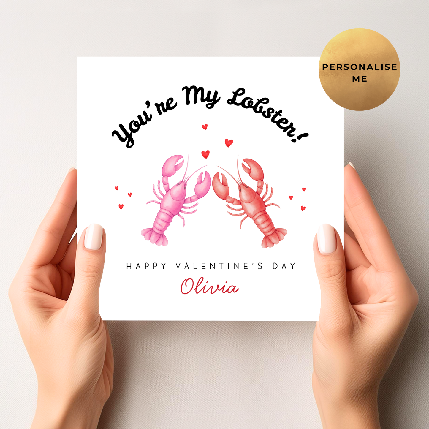 You're My Lobster Valentine's Day Card