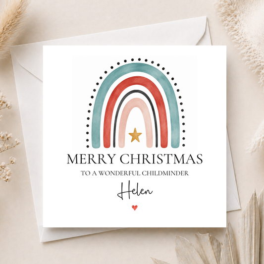Christmas Card For A Childminder