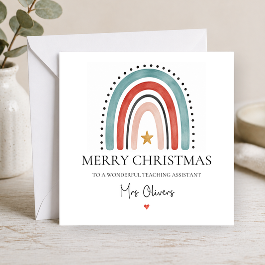 Christmas Card For Teaching Assistant
