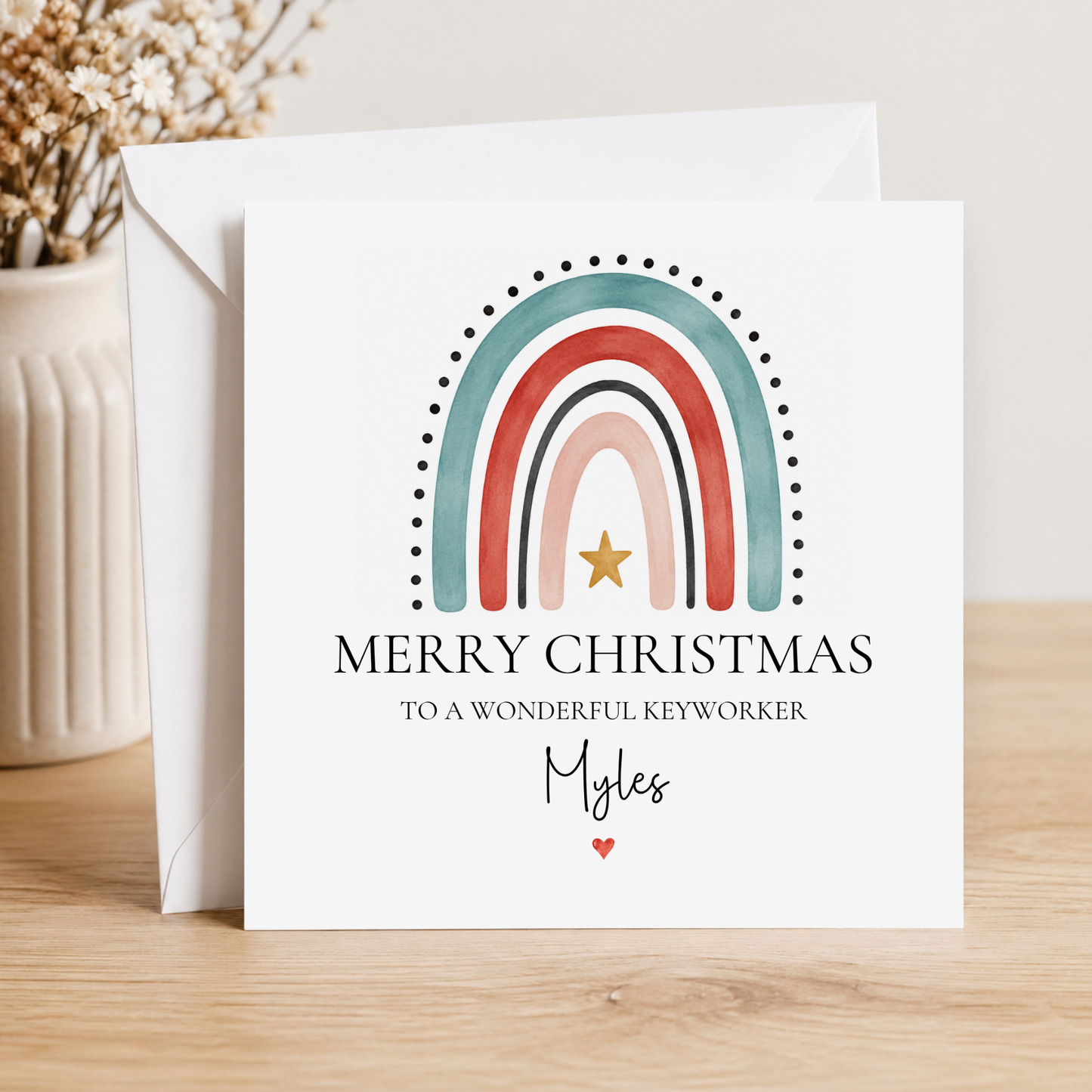Christmas Card For A Keyworker