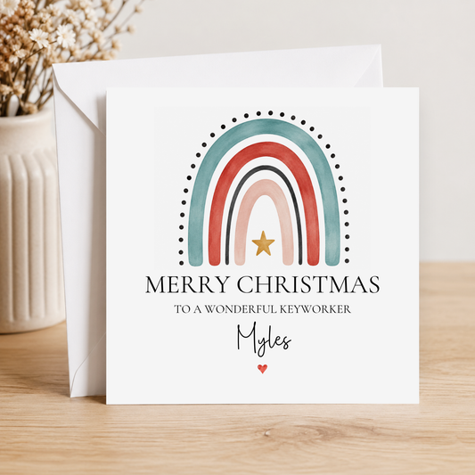 Christmas Card For A Keyworker