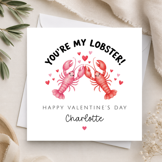 You're My Lobster Valentine's Day Card