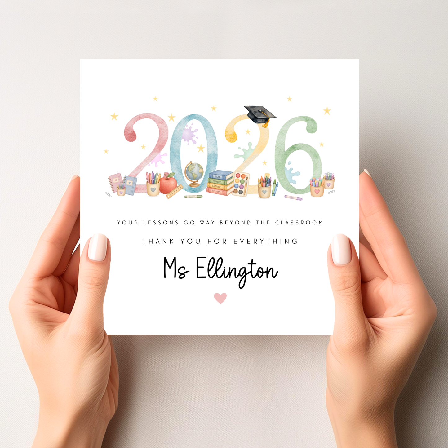 Teacher Thank You Card