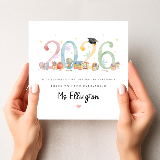 Teacher Thank You Card