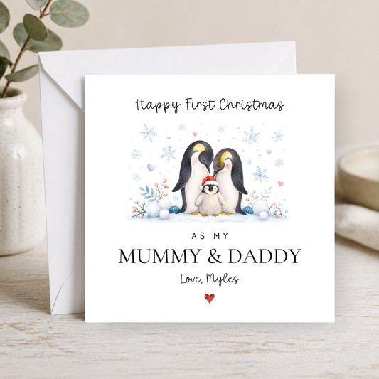 Christmas Card For Mummy & Daddy
