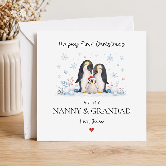Christmas Card For Nanny & Grandad